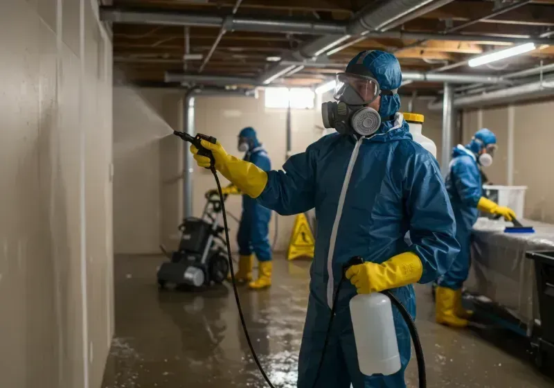 Basement Sanitization and Antimicrobial Treatment process in White Hall, AR